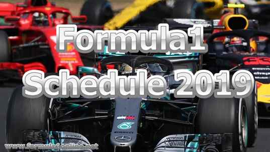 formula-1-schedule-2019