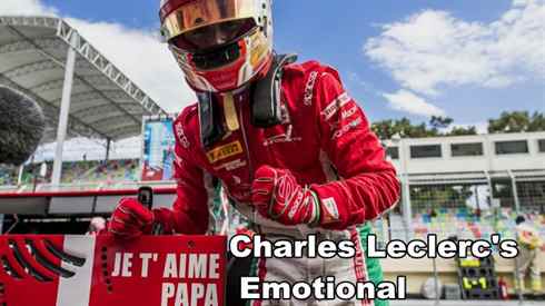 Charles Leclercs Got Emotional On Podium 2017 Azerbaijan Grand Prix