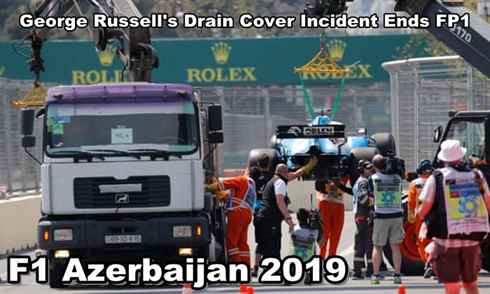 F1 Highlights 2019 Azerbaijan Grand Prix FP1 Ends Before Time
