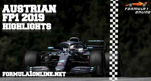 FP1 Austrian Grand Prix  F1 2019 Highlights 
