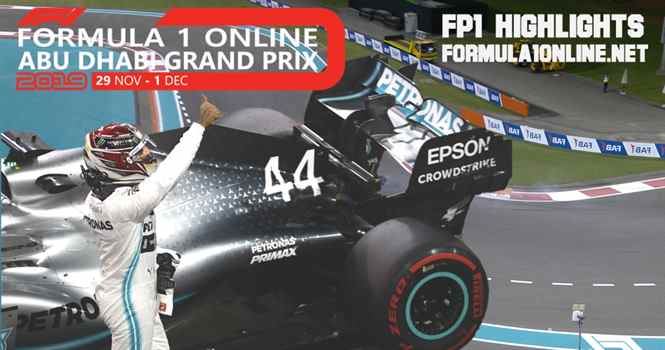FP1 Abu Dhabi Grand Prix F1 2019 Highlights