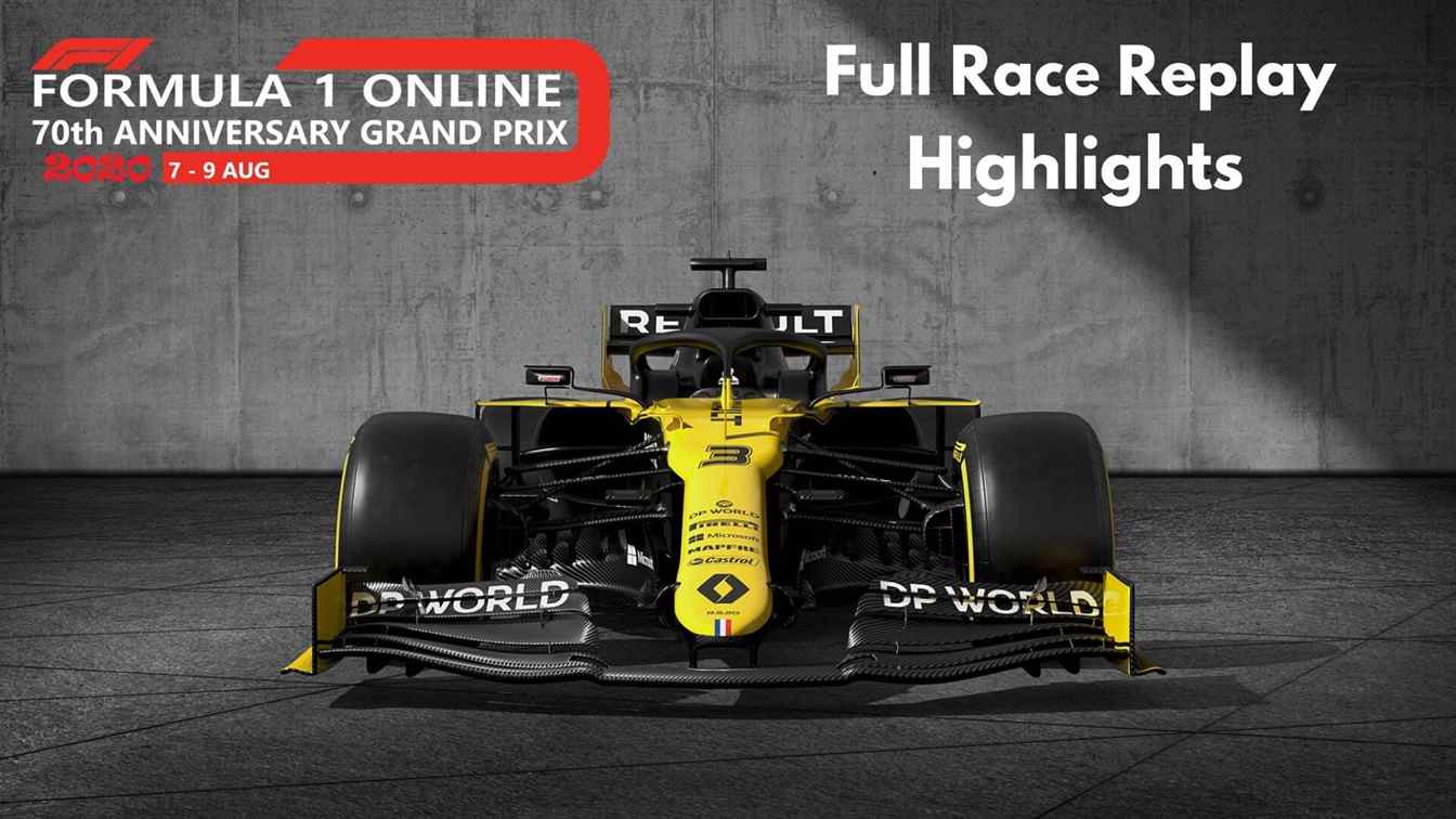 70th Anniversary 2020 GP F1 Highlights Full Race Replay