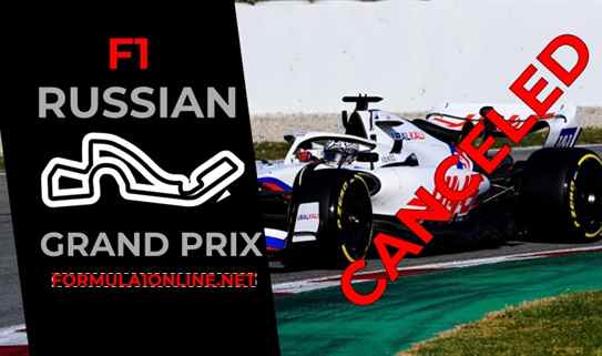 F1 Russian GP 2022 has been canceled