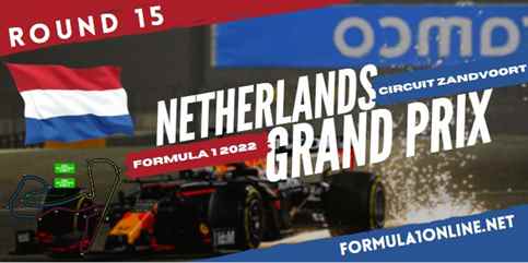 Netherlands Grand Prix Qualifying Live Stream 2022