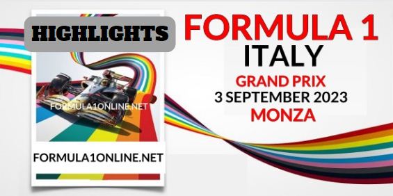 F1 Italy Grand Prix Qualifying HIGHLIGHTS