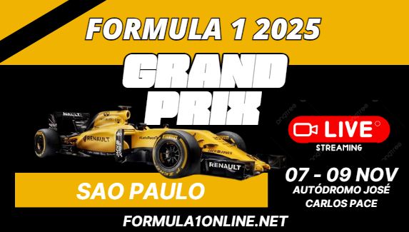 {Watch Live} F1 Sao Paulo GP 2025 Practice 1 Stream